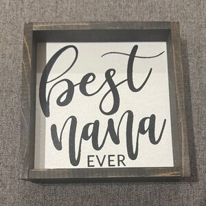 Twisted Small Square Wall Sign - Brown & Tan